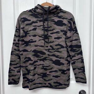 Camo Cowl Neck Sweater | Rachel Zoe Size XS